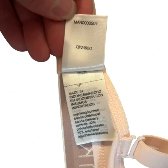 Calvin Klein underwire bra 34C convertible straps light pink logo band - Picture 7 of 8